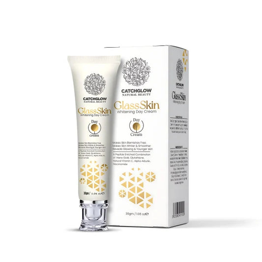 Catchglow Glass Skin Whitening Cream 30gm – Brightening & Hydrating Face Cream for Radiant Glow