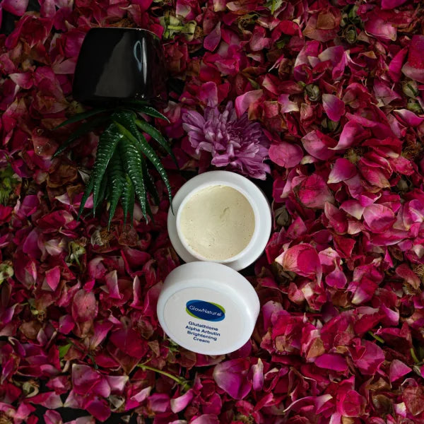 Glow Natural Glutathione & Alpha Arbutin Brightening Cream – Even Tone & Dark Spot Care (50g)