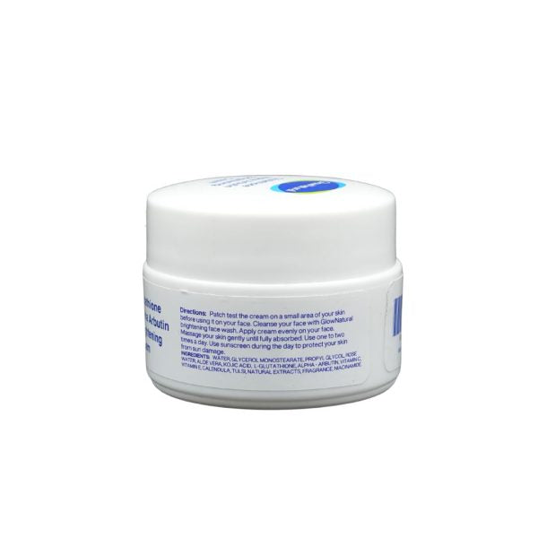 Glow Natural Glutathione & Alpha Arbutin Brightening Cream – Even Tone & Dark Spot Care (50g)