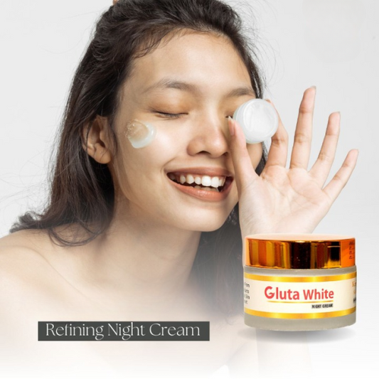 Gluta White Extreme Day & Night Cream – Stronger Light Up Anti-Aging Face Moisturizer (50g)
