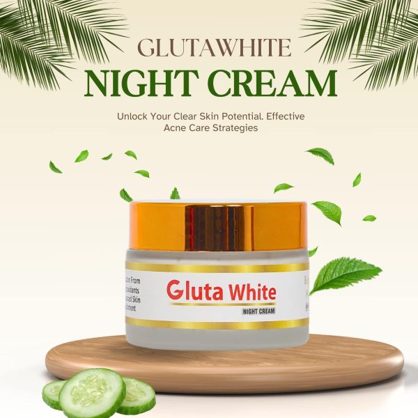 Gluta White Extreme Day & Night Cream – Stronger Light Up Anti-Aging Face Moisturizer (50g)