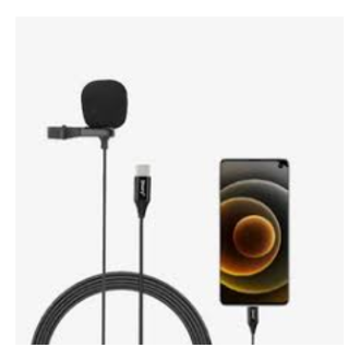 Jmary Type-C Lavalier Microphone with Clip – TikTok, Mobile, Laptop & Tablet Compatible Mic