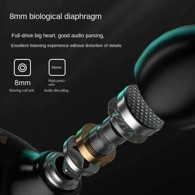 M25 Bluetooth 5.3 Wireless Earbuds – HiFi Sound, 40H Backup, Noise Cancel, LED Display, Waterproof