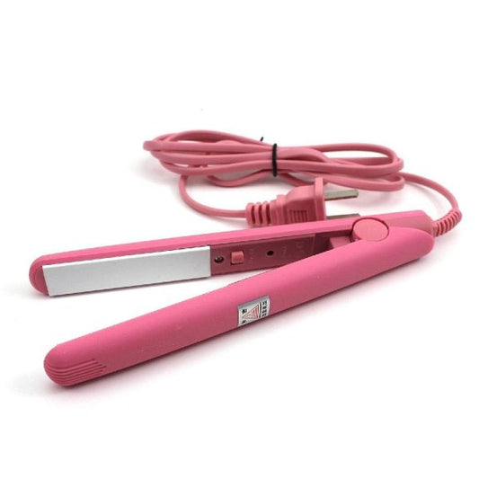 Mini Hair Straightener & Curler – Compact Travel Dual-Use Styling Tool for Dry & Wet Hair (Random)