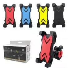 Universal Mobile Phone Holder Stand for Bicycle & Motorcycle – 360° Rotating Handlebar Mount
