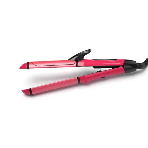 Nova 2-in-1 Hair Straightener & Curler NH-2009 – Quick Heat Ceramic Plates, Dual Styling Tool