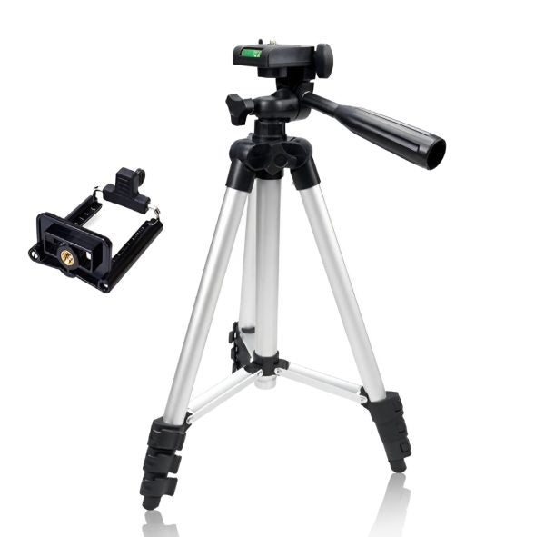 Pack of 3 Adjustable Tripod Stands – 3.5ft Mobile & DSLR Camera Stand with Holder & Bag (Model 3110)