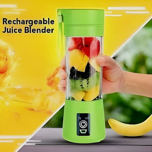 Portable Mini 6-Blade Juicer Blender – Rechargeable Outdoor Juicing Cup (380ml)