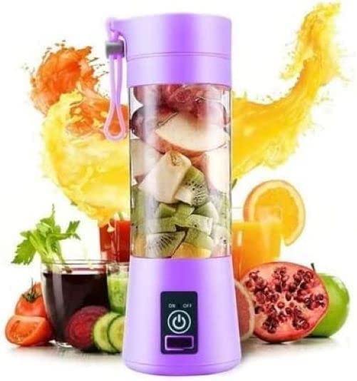 Portable Mini 6-Blade Juicer Blender – Rechargeable Outdoor Juicing Cup (380ml)