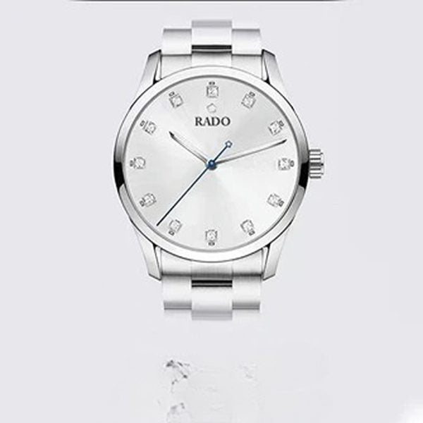 Rado Men’s Formal Wrist Watch – Luxury Quartz Watch with Stainless Steel Chain (Box Included)