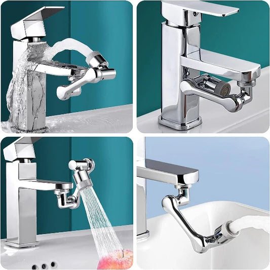 1080° Rotating Faucet Sprayer Head – Universal Tap Nozzle with Splash Filter & Water-Saving Design