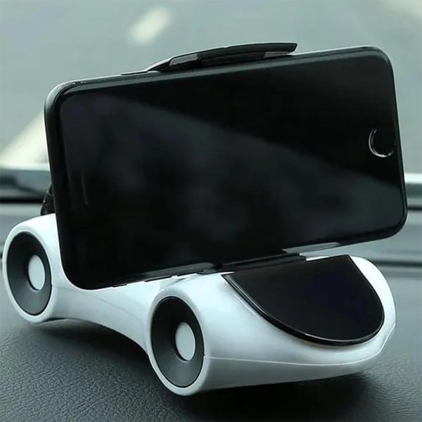 Sports Car Shape Mobile Phone Holder – Universal 360° Rotating Car Stand, Transformer Design (Random Color)