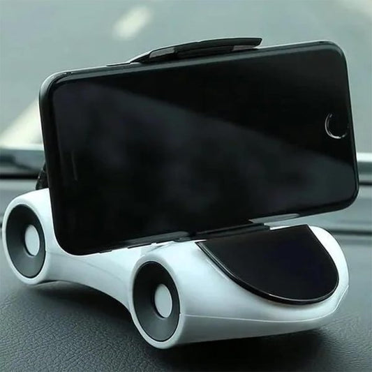 Sports Car Shape Mobile Phone Holder – Universal 360° Rotating Car Stand, Transformer Design (Random Color)