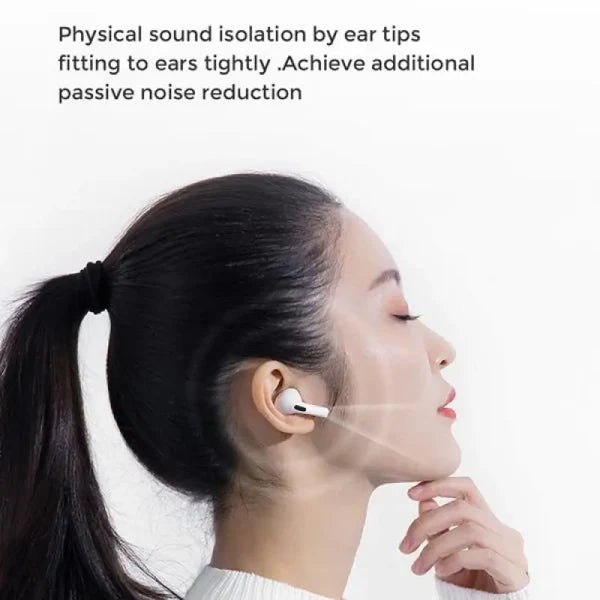 Joyroom T03s Pro TWS Earbuds – Active Noise Cancelling (ANC) Wireless Bluetooth Earphones – White