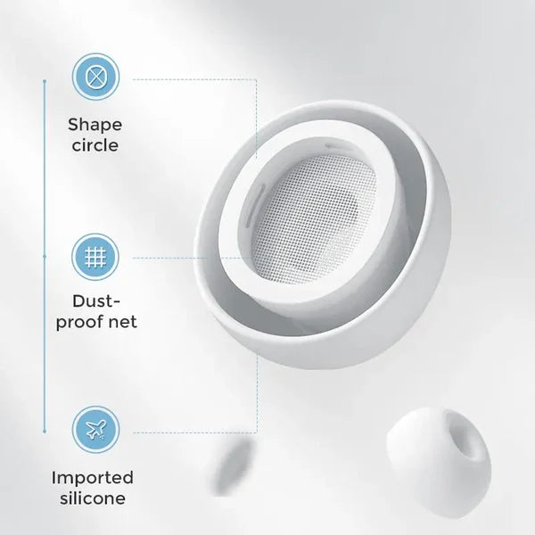 Joyroom T03s Pro TWS Earbuds – Active Noise Cancelling (ANC) Wireless Bluetooth Earphones – White