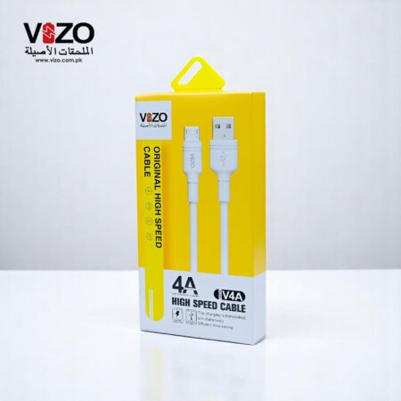 Vizo V4A Micro USB Fast Charging Cable – Durable Mobile Phone Charger & Data Cable (V4A)