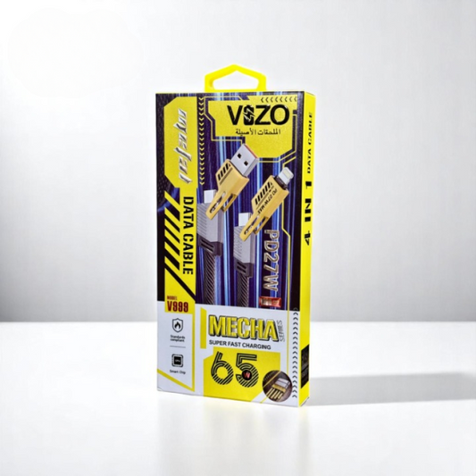 V999 5-in-1 Ultra Fast Multi-Mode Cable – Charging & Data Cable for Multiple Mobile Devices