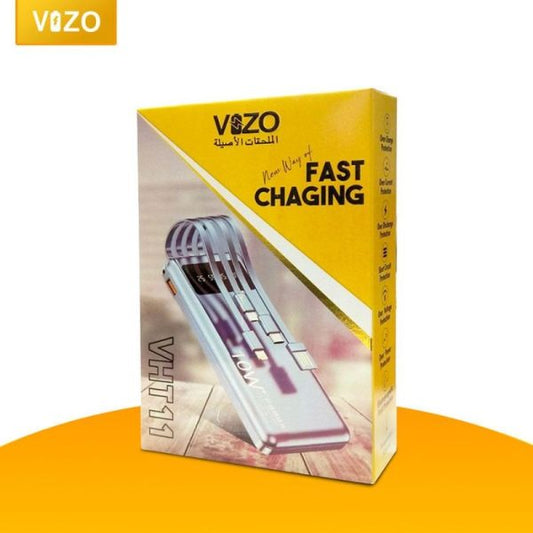 Vizo VHT-11 Full-Size Power Bank – 10,000mAh Portable Charger for Android & Mobile Phones