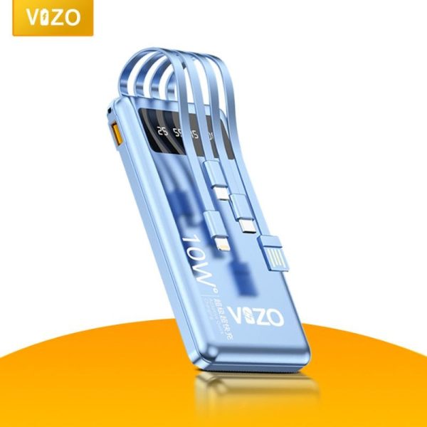 Vizo VHT-11 Full-Size Power Bank – 10,000mAh Portable Charger for Android & Mobile Phones