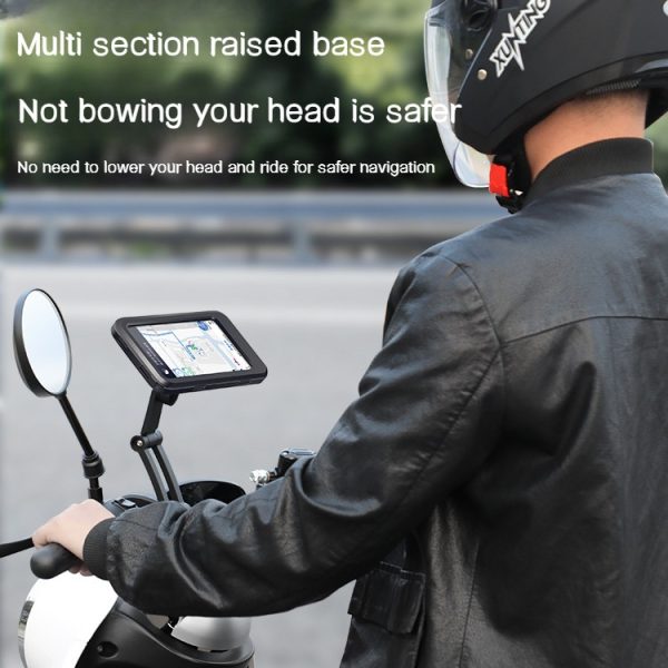 Waterproof Magnetic Bicycle Mobile Phone Holder – 360° Rotating Bike Mount for Smartphones