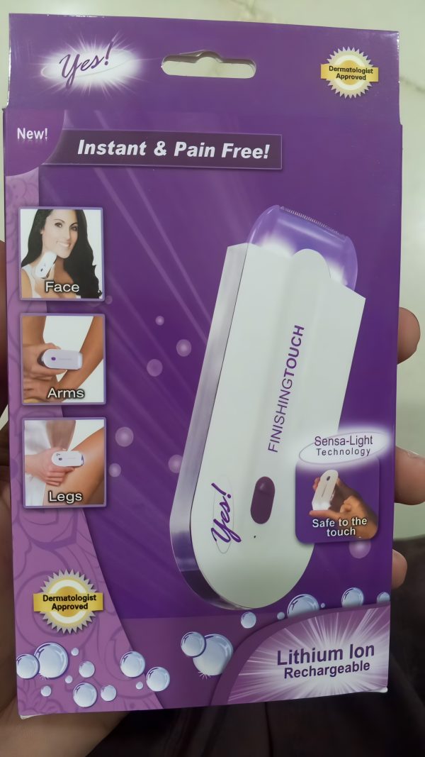 Women’s Electric Hair Remover – Safe Painless Shaver with Sensa-Light Tech & LED Light (Portable)