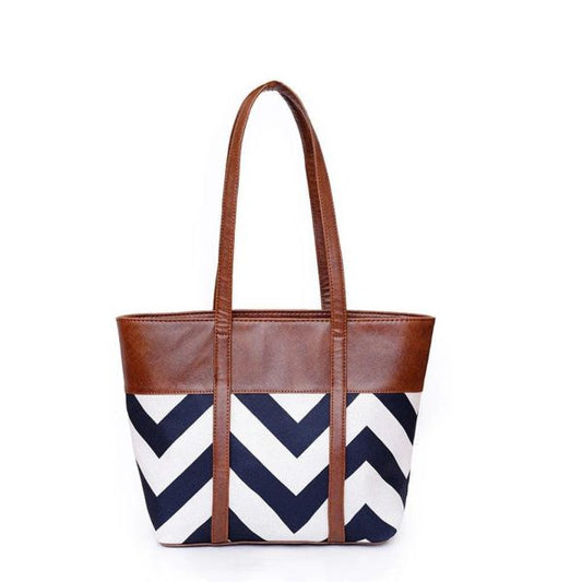 Women’s PU Leather Printed Tote Bag – Stylish Shoulder Bag & Purse, Durable Everyday Handbag for Work, Shopping & Travel